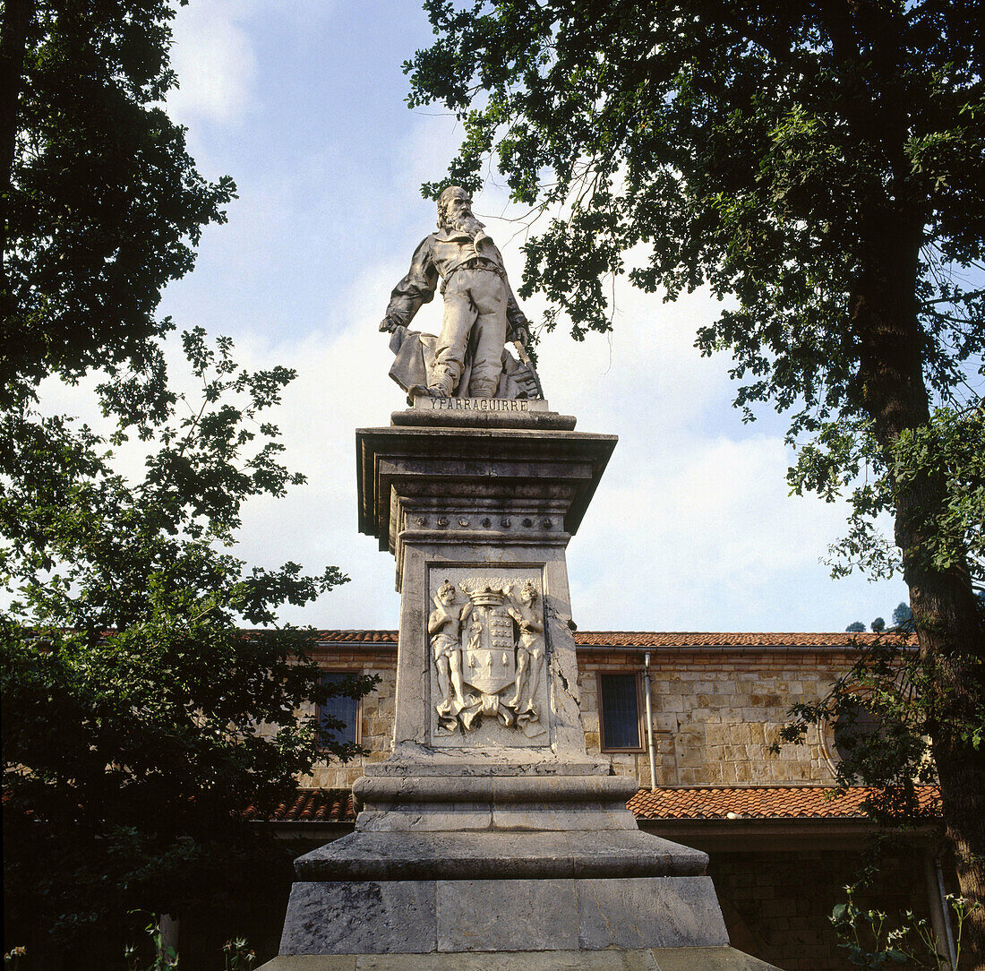 Denkmal für José María Iparraguirre. Urretxu, Guipuzcoa, Baskenland, Spanien