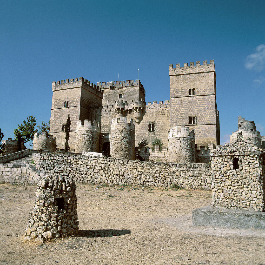 Castle, built 15th century. Ampudia. Palencia province, Spain
