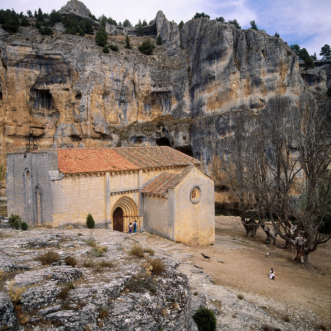 Kapelle San Bartolomé. Cañón de Rio Lobos, Provinz Soria. Spanien.