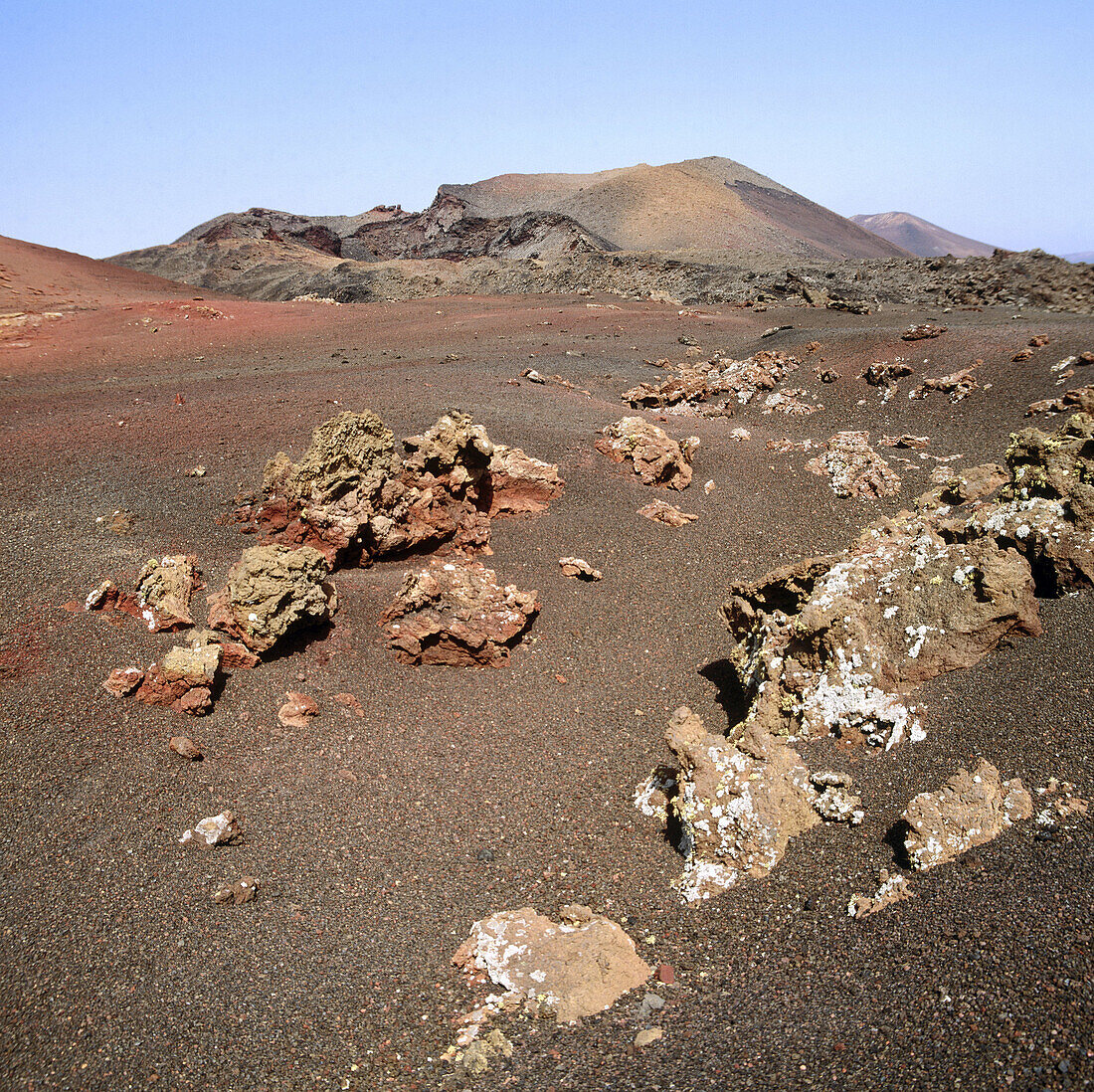 Montañas de Fuego (Mountains of Fire). Timanfaya National Park, Lanzarote. Canary Islands. Spain