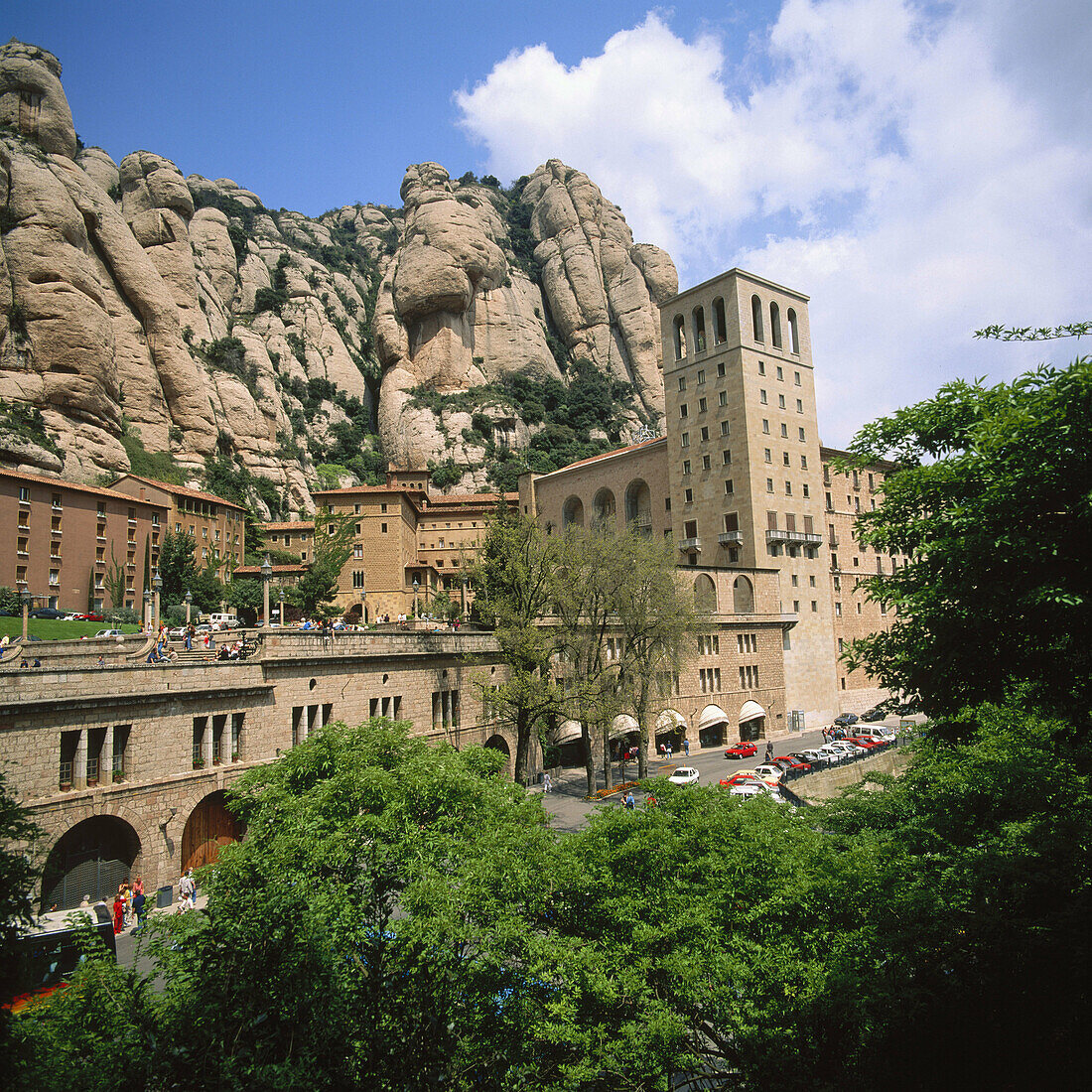 Benediktinerkloster Montserrat. Provinz Barcelona, Spanien