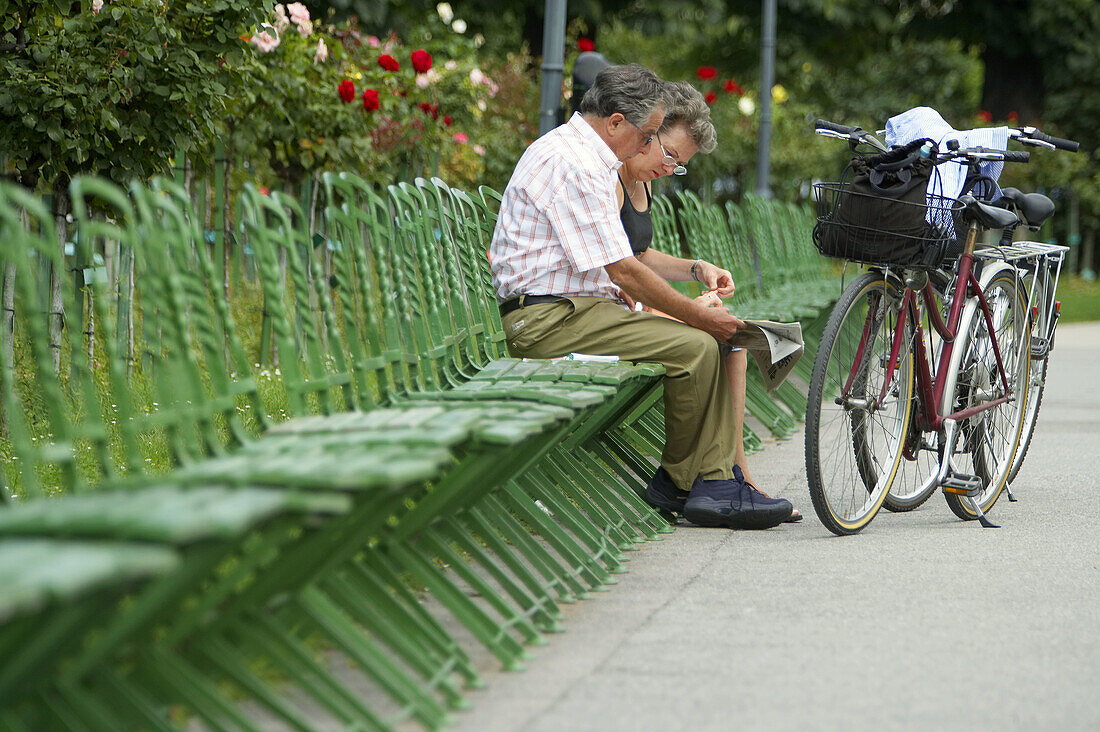 Volksgarten. Wien, Österreich.