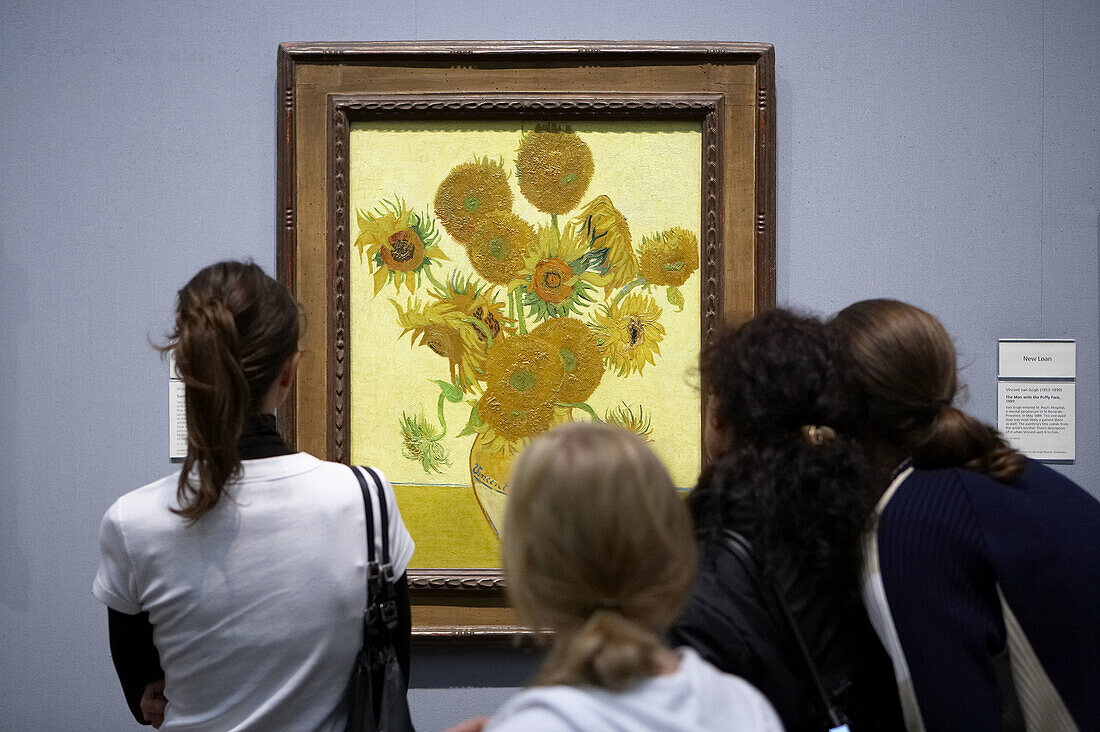 Sonnenblumen, von Vincent Van Gogh, National Gallery, London. England. UK.