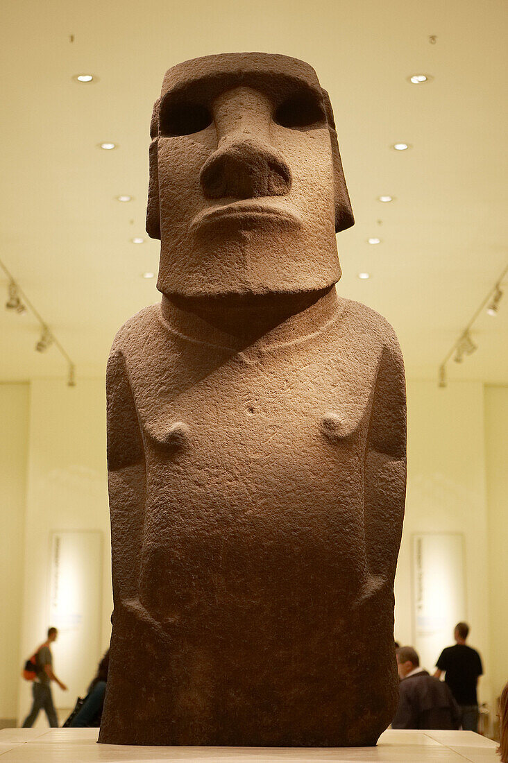 Hoa Hakananai a, From Orongo, Easter Island Rapa Nui, Polynesia,The British Museum. London. England. UK.