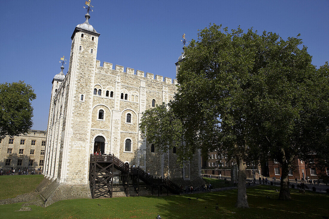 Weißer Turm, Tower of London, London. England, Vereinigtes Königreich