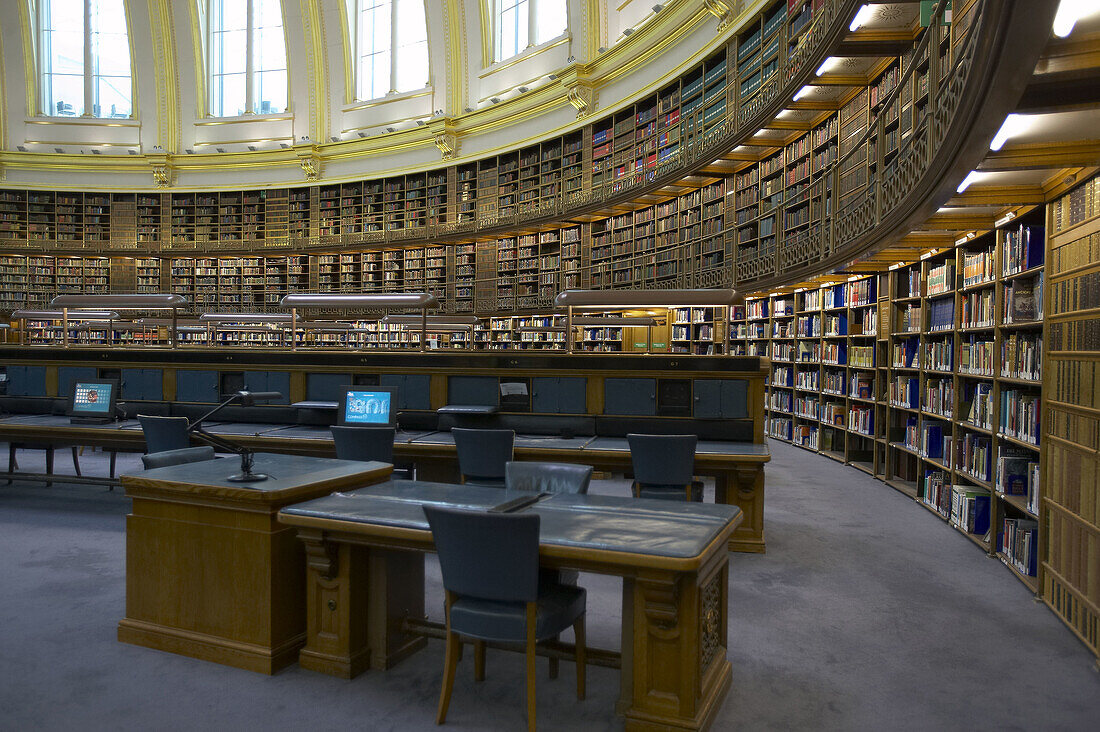 Lesesaal, Großer Hof des Britischen Museums, London. England, Vereinigtes Königreich