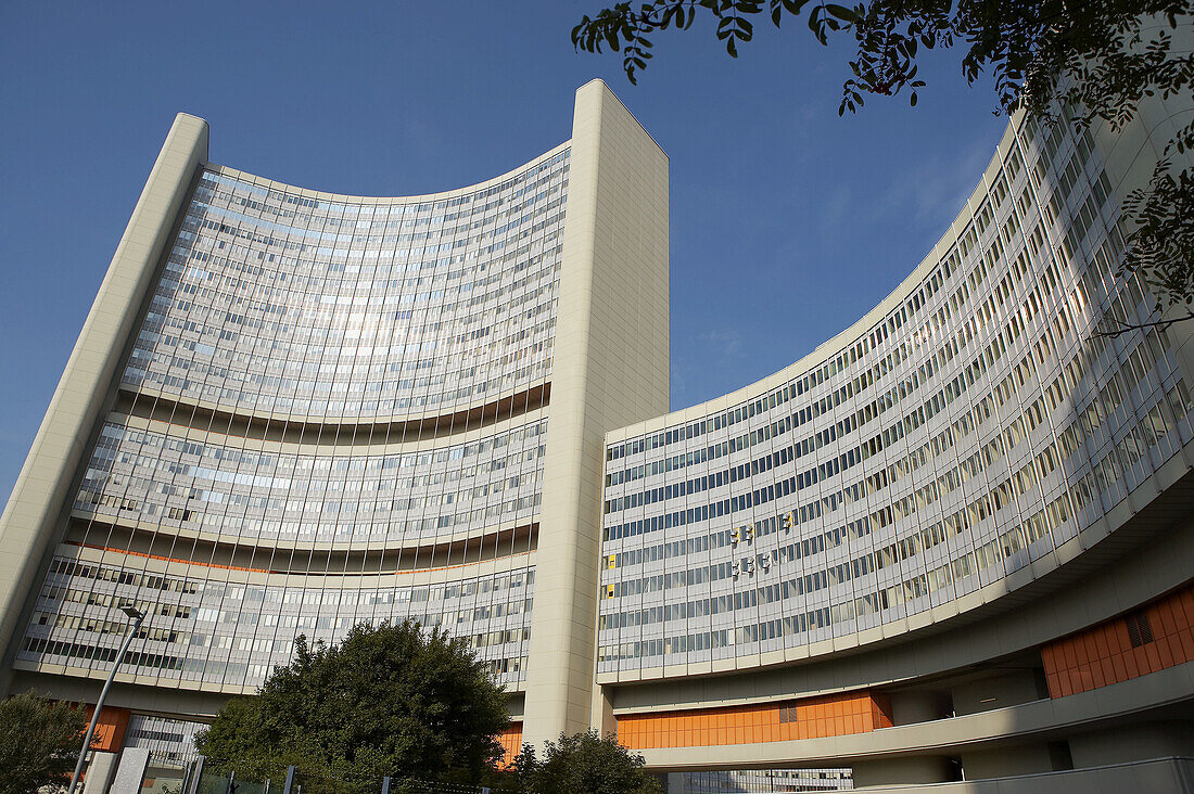 Vienna International Centre (VIC) aka UNO City, campus and building complex hosting United Nations organizations in Vienna. Austria