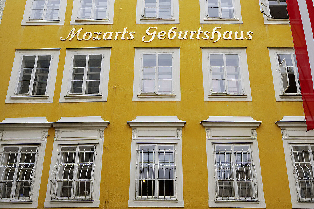 Mozarts Geburtshaus, Salzburg. Österreich