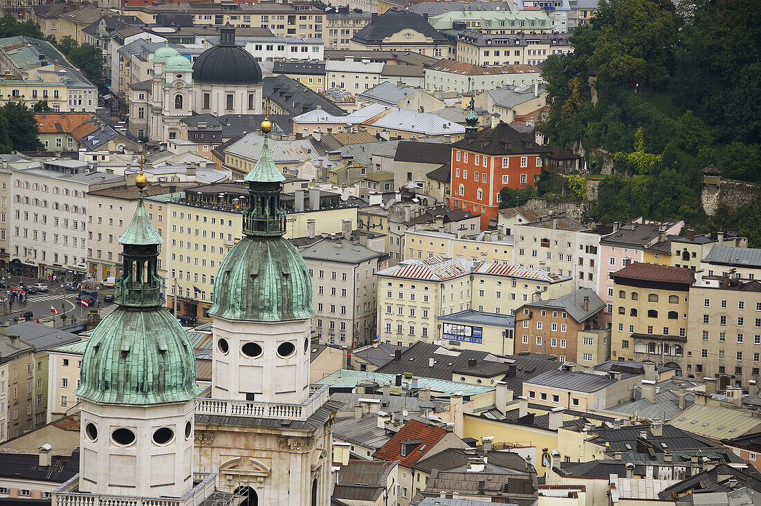 Blick von der Hohensalzburg, Salzburg. Österreich