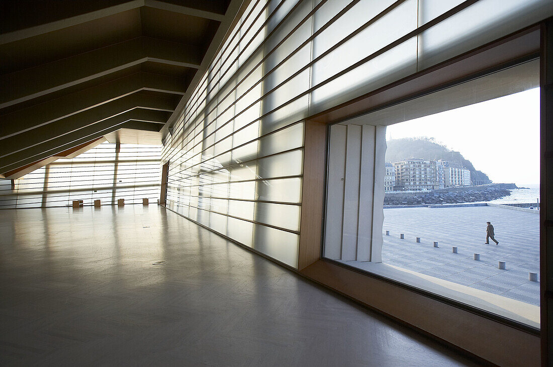 Innenraum des Kursaal Centers, von Rafael Moneo. San Sebastián. Spanien