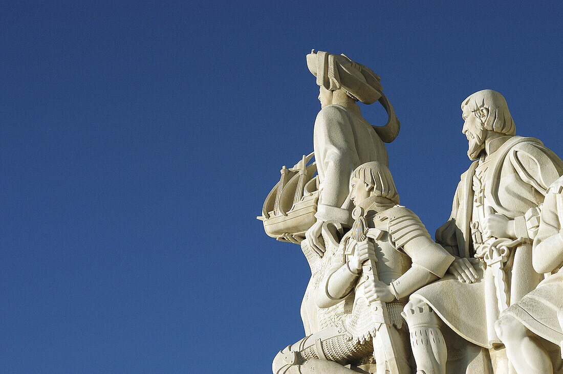 Detail of the Monument to the Discoveries. Lisbon. Portugal