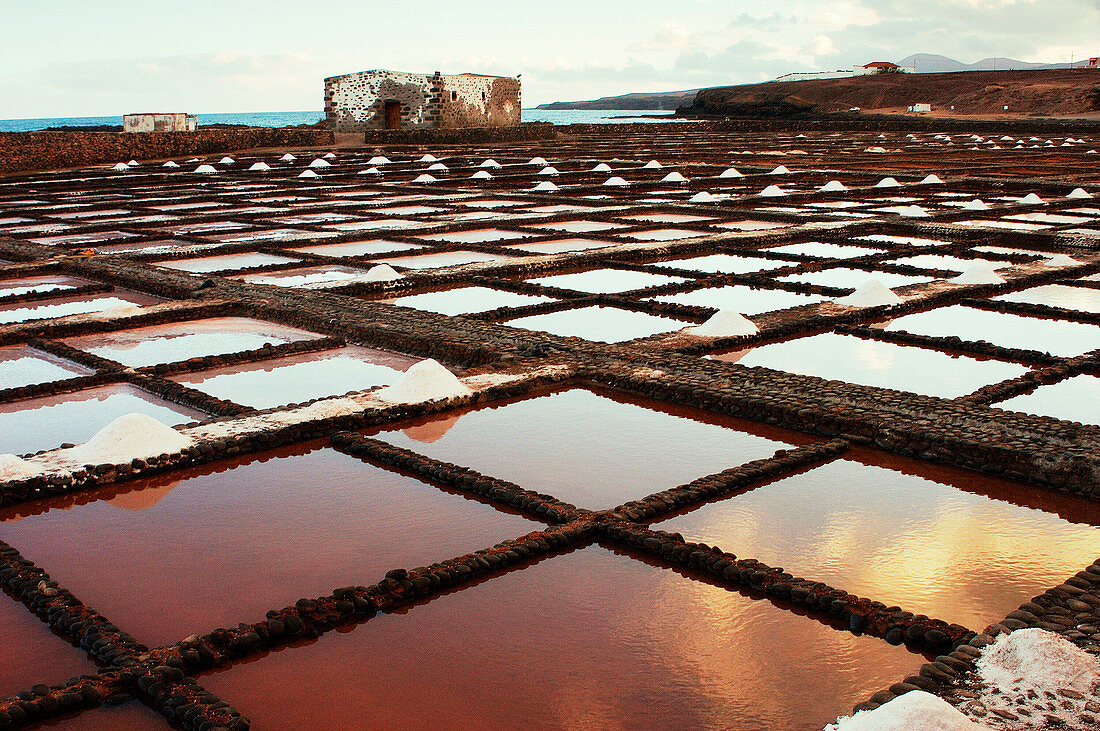 Salt pans. Fuerteventura, Canary Islands. Spain