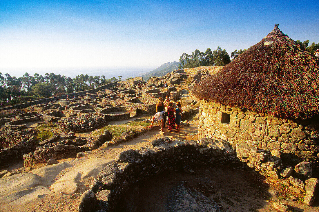 Santa Trega, Galician-Roman castro (hill-fort) ruins. Rias Baixas, Pontevedra province. Spain