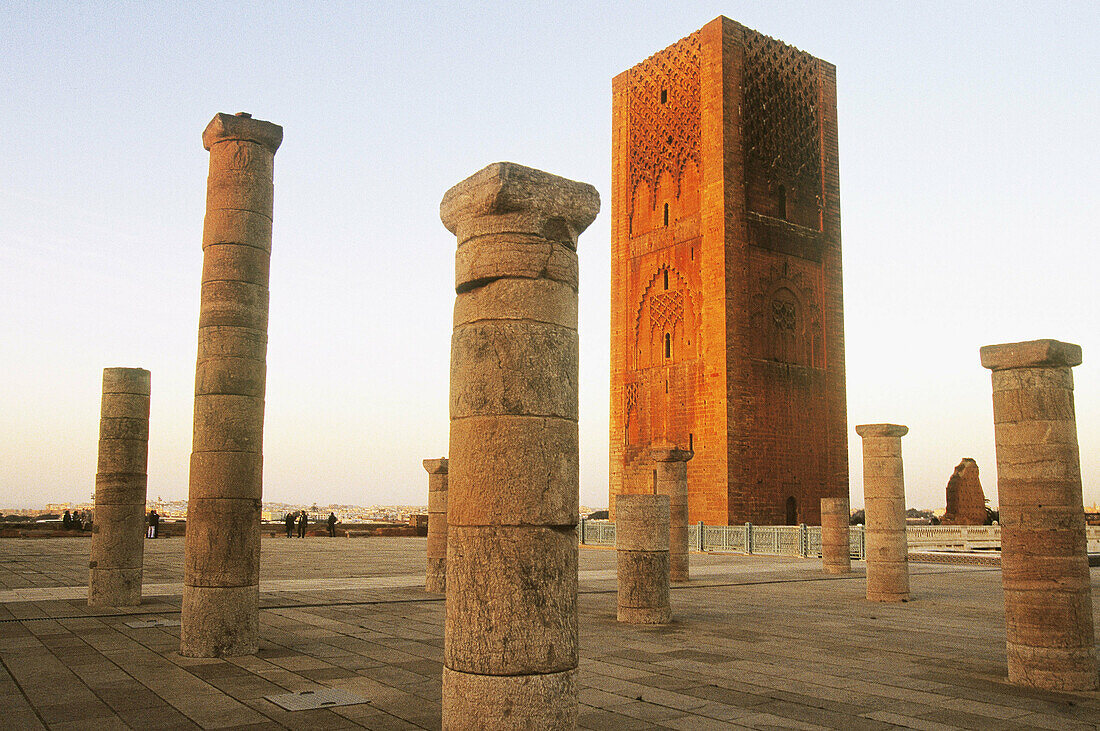 Tower of Hassan, 12th century. Rabat. Morocco