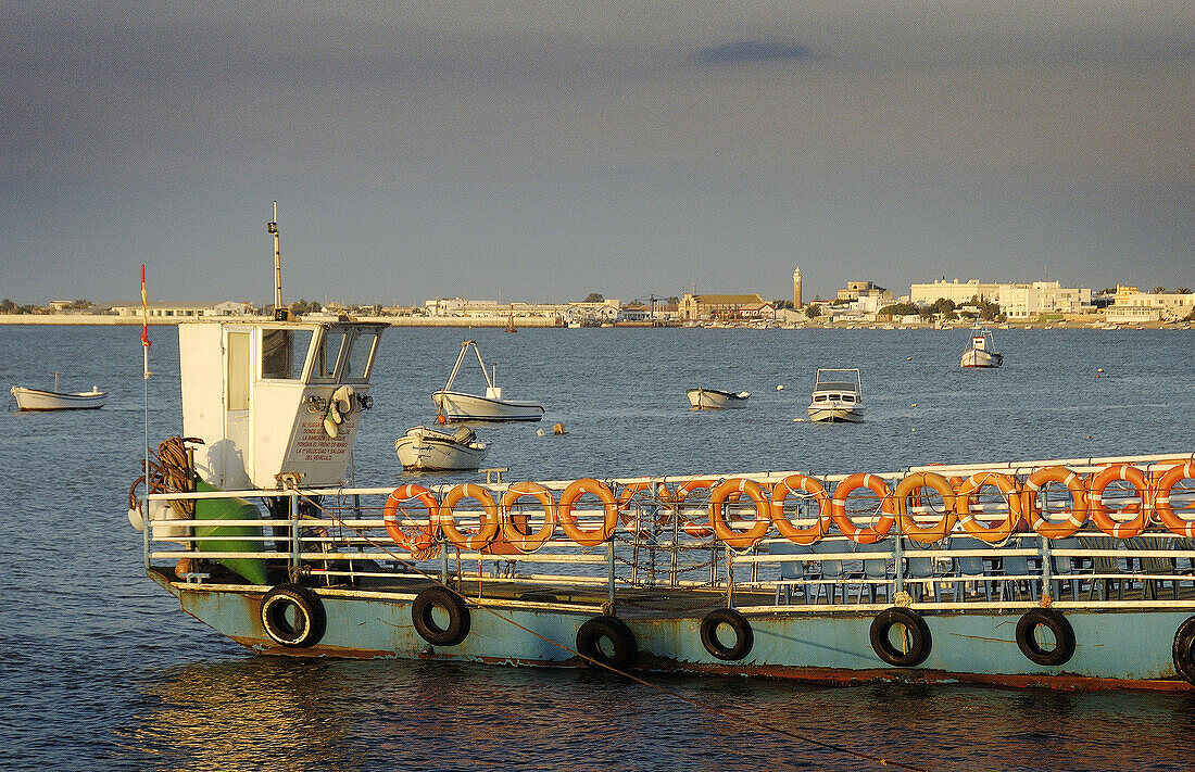 Mouth of Guadalquivir River. Sanlúcar de Barrameda. Cádiz province, Spain