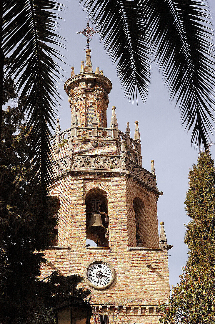 Church Santa Maria la Mayor in Ronda. Malaga province. Andalusia. Spain