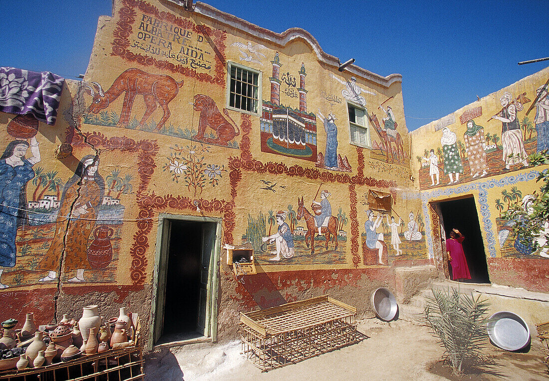 House at Gurna, Nile River valley. West Bank, Luxor. Egypt
