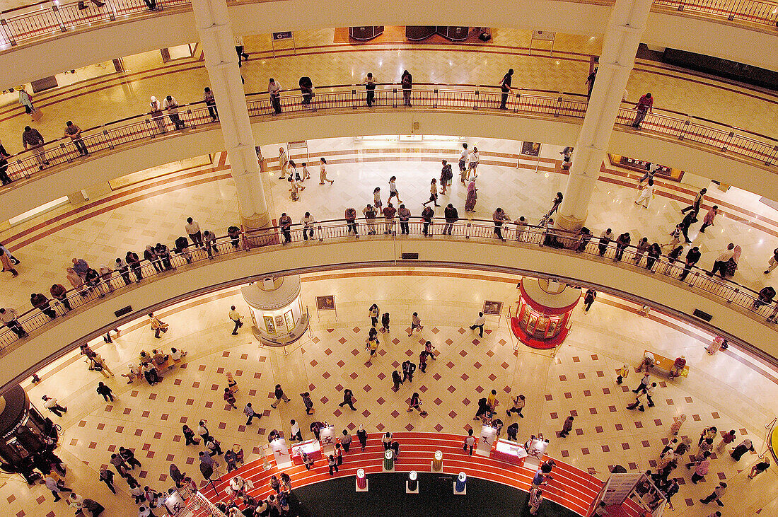Shopping mall, interior view of Petronas Twin Towers. Kuala Lumpur. Malaysia