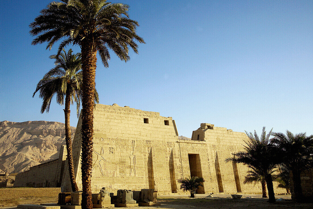 Medina Habu temple. Luxor West Bank. Egypt