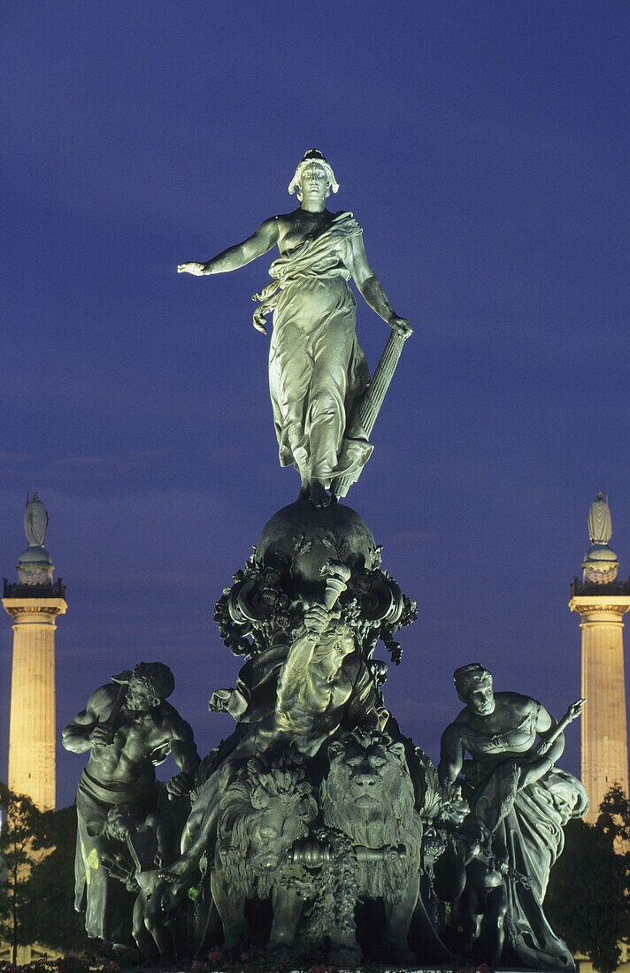 The Triumph of the Republic. Place de la Nation. Paris. France.