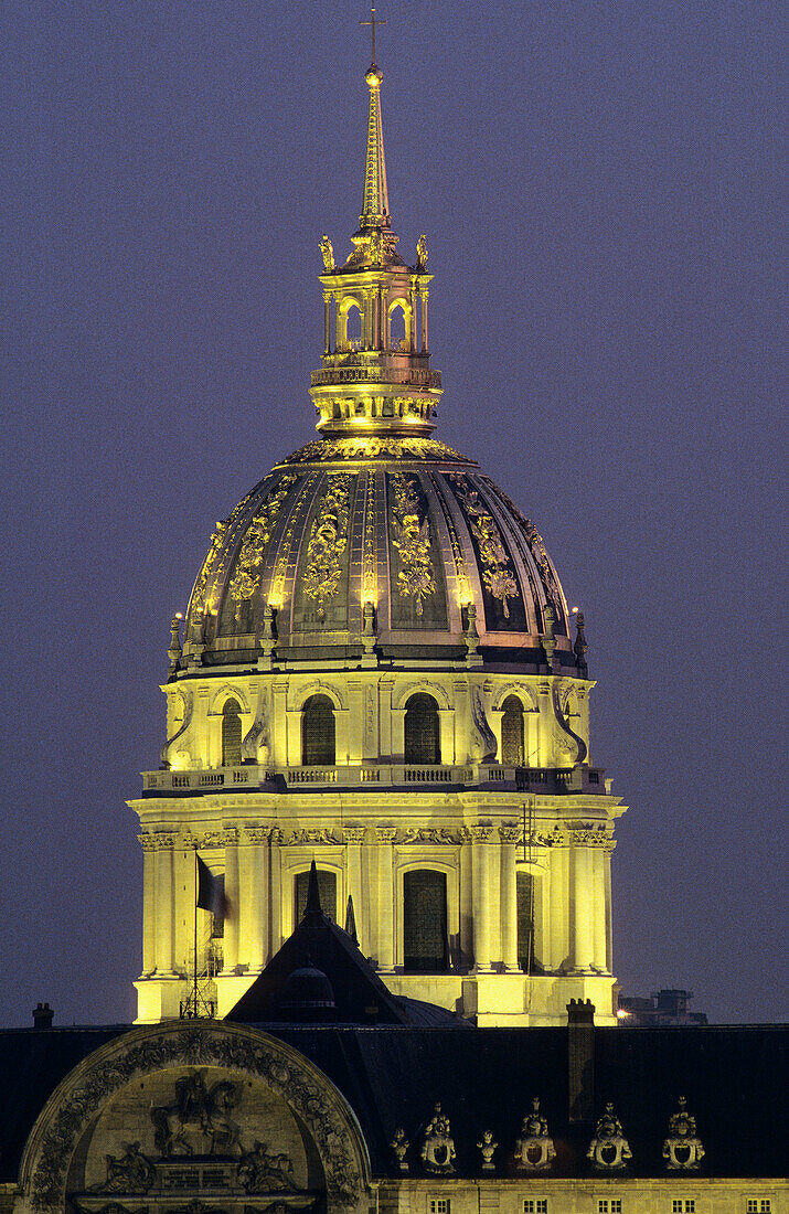 Les Invalides. The Dome church. Paris. France.