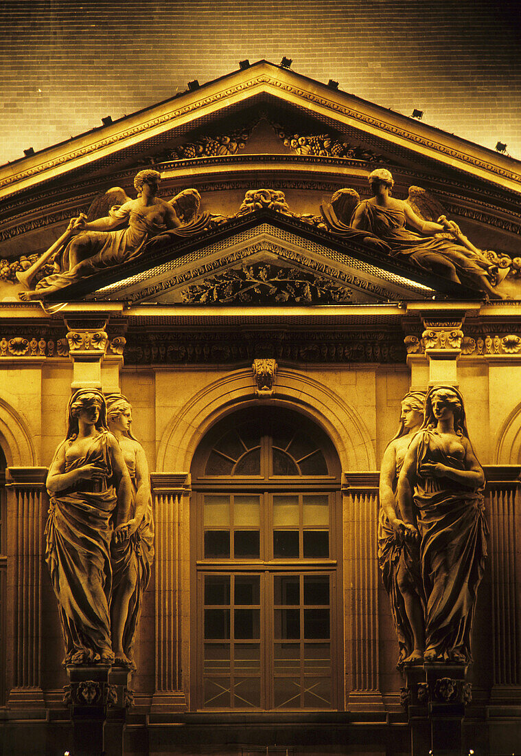 Square court (Cour Carrée). The Louvre. Paris. France