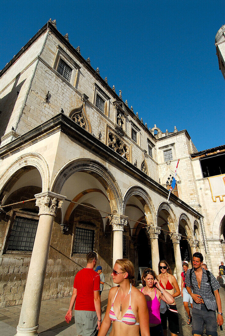 Sponza Palace. Old town. Dubrovnik. Croatia.