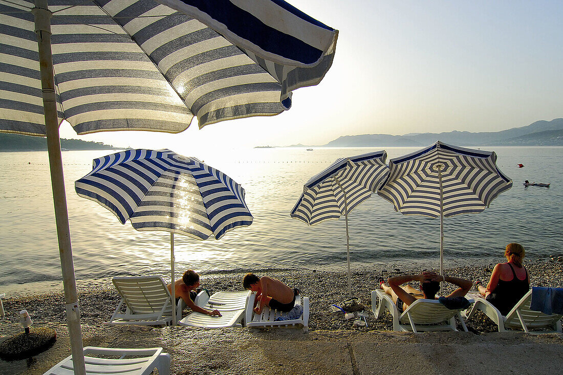 Beach. Cavtat (Old Ragusa). Croatia