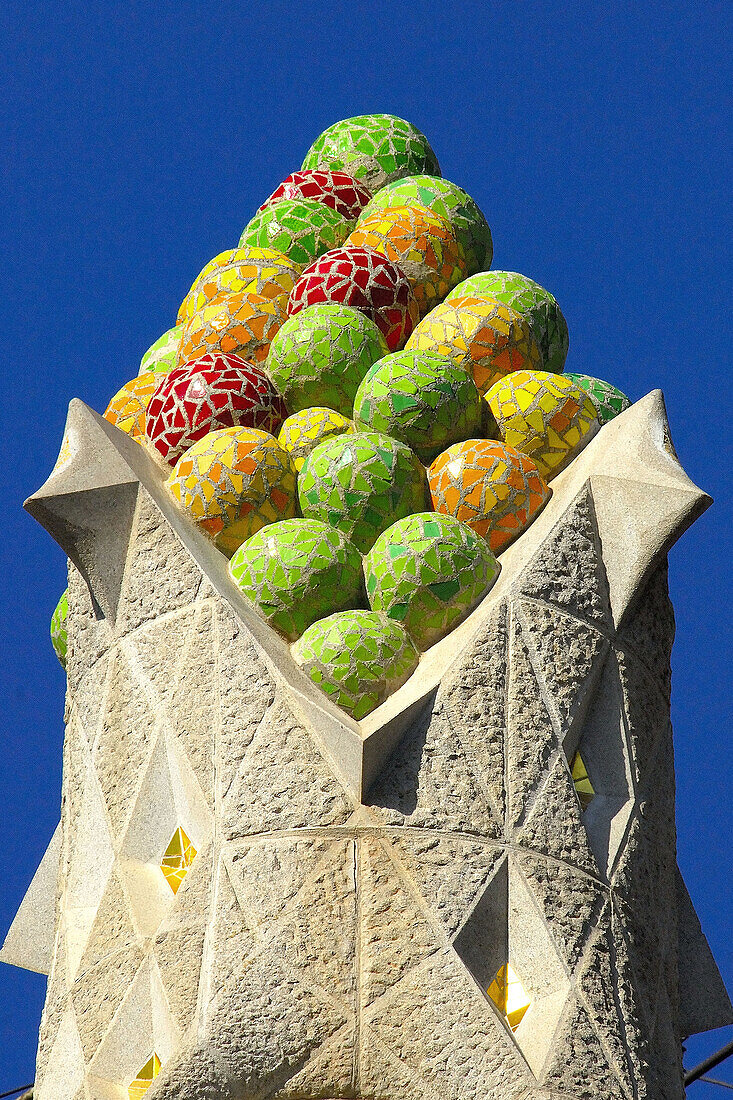 Pinnacles. Sagrada Familia, by Gaudí. Barcelona. Spain