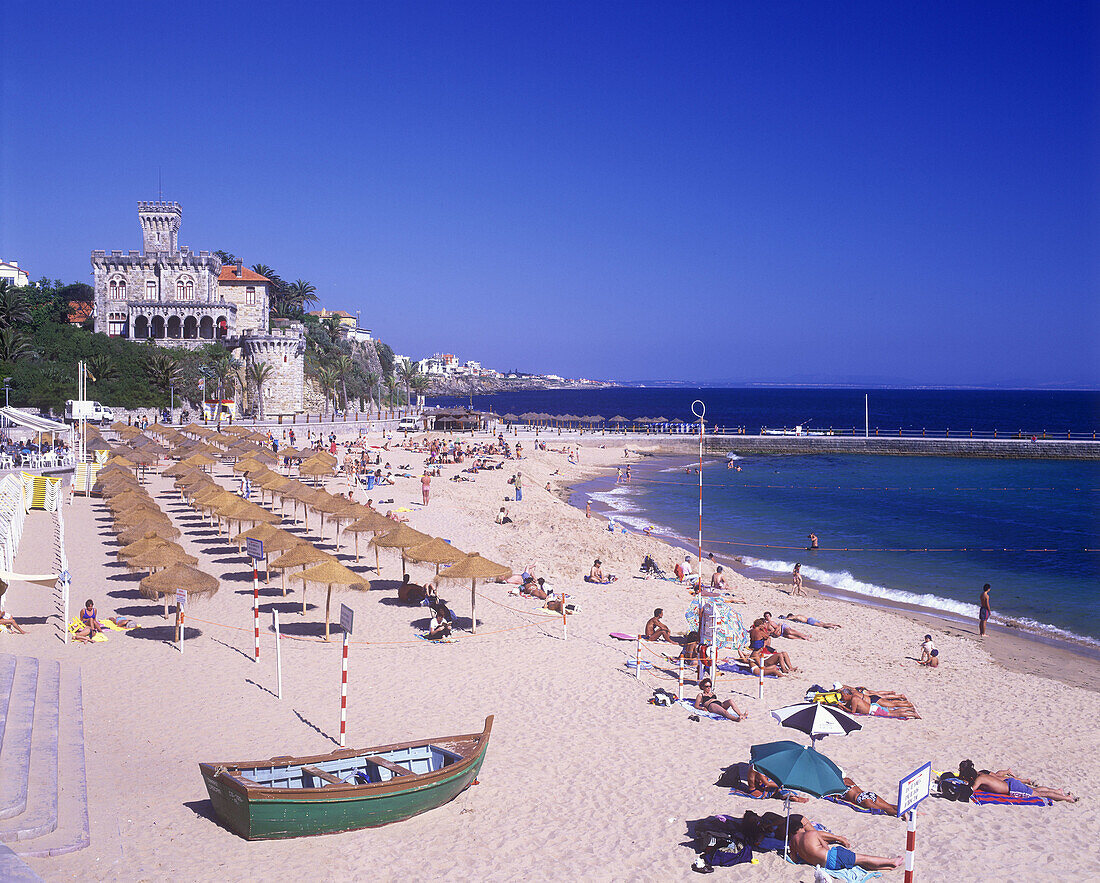 Praia estoril tamariz beach, Estoril, Portugal.