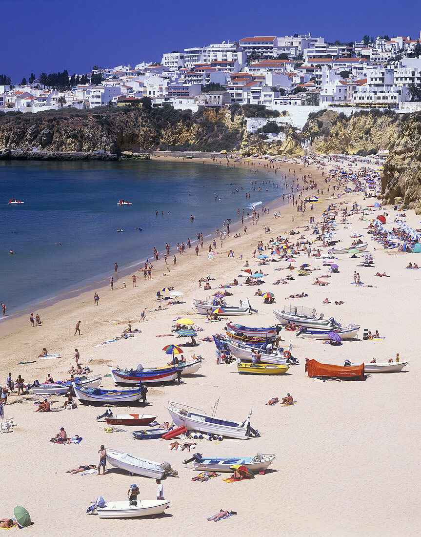 Albufeira, Algarve coastline, Portugal.