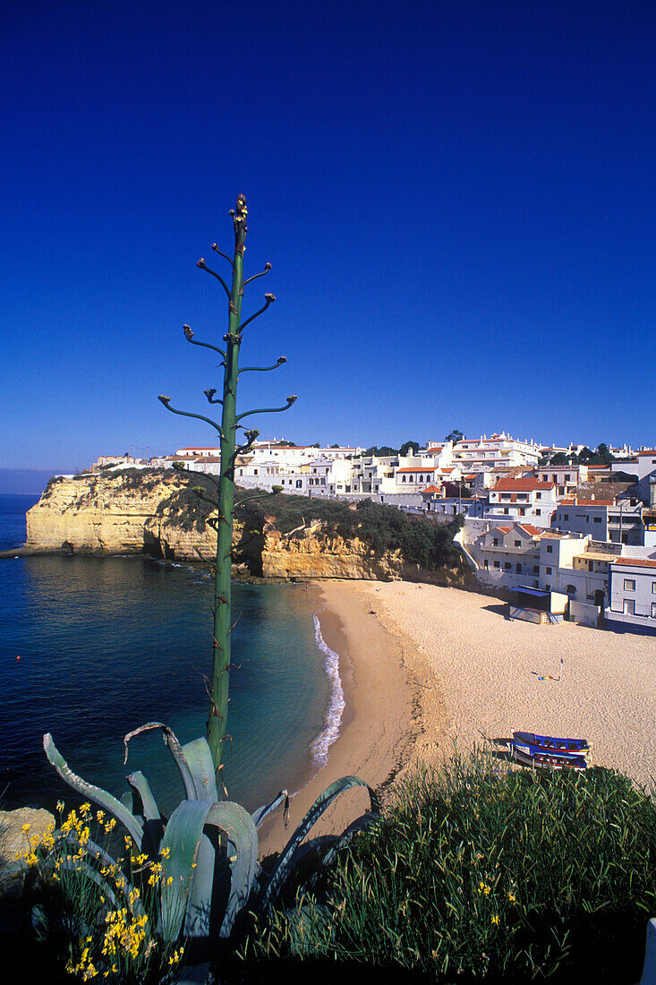 Carvoeiro beach, Algarve coastline, Portugal.