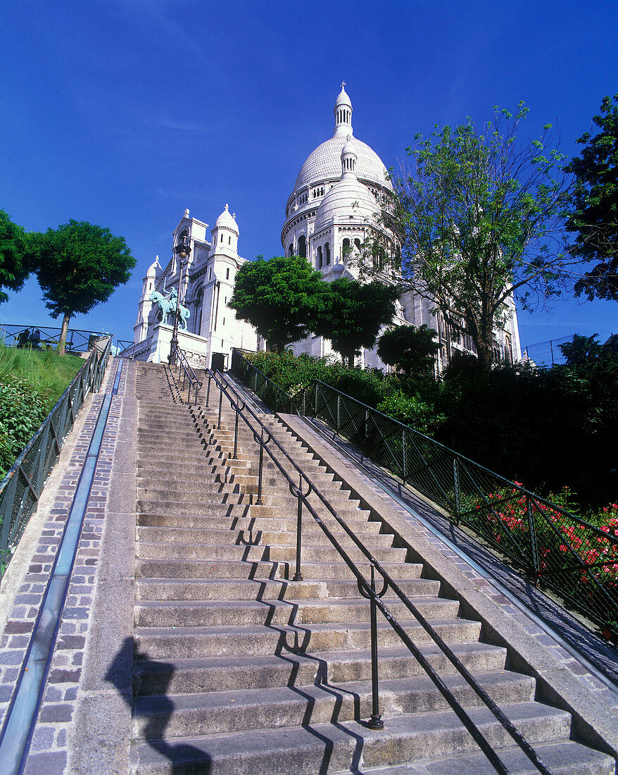 Basilique du sacre coeur, Montemartre, Paris, France.