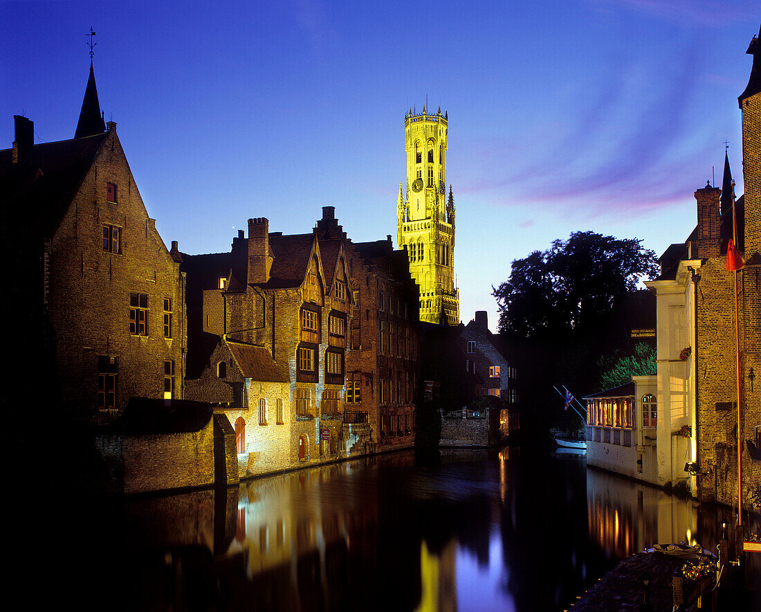 Belfry, Eglise de notre dame, Brugge, Belgium.