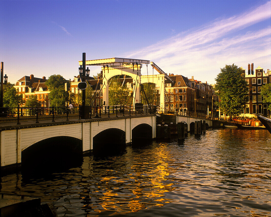 Magere brug(skinny bridge) , Amstel canal, Amsterdam, holland.