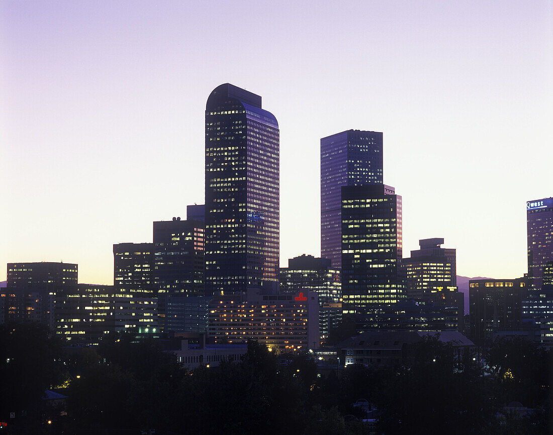 Downtown skyline, Denver, Colorado, USA.