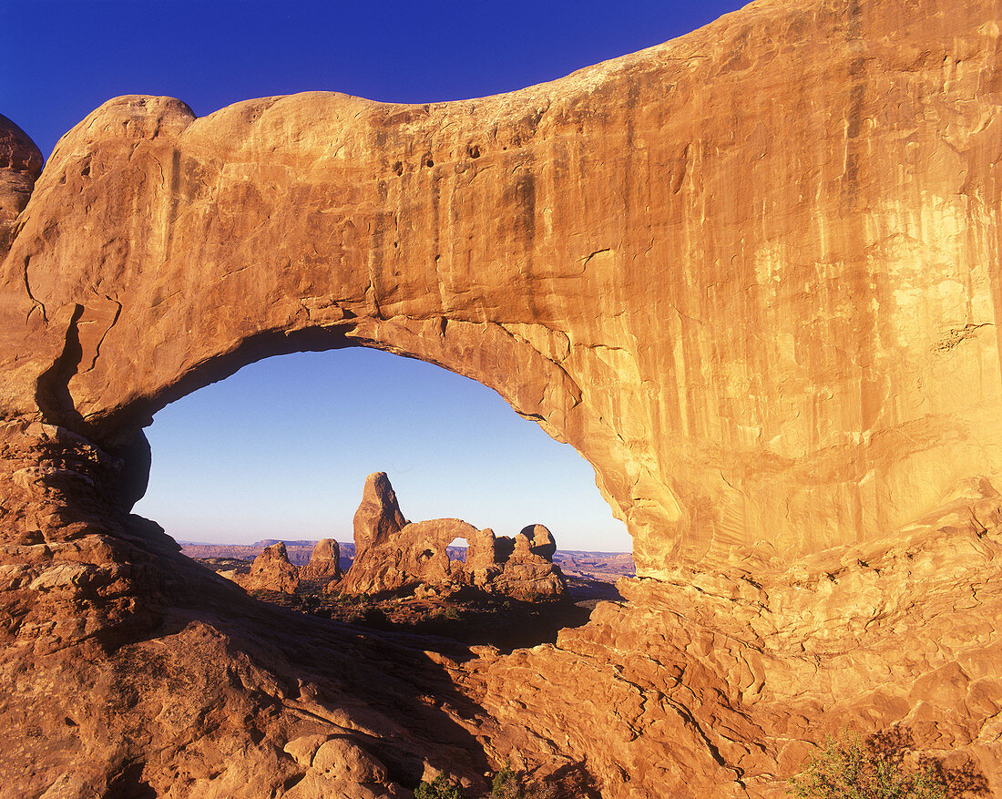 Scenic north window, Arches National Park, utah, USA.