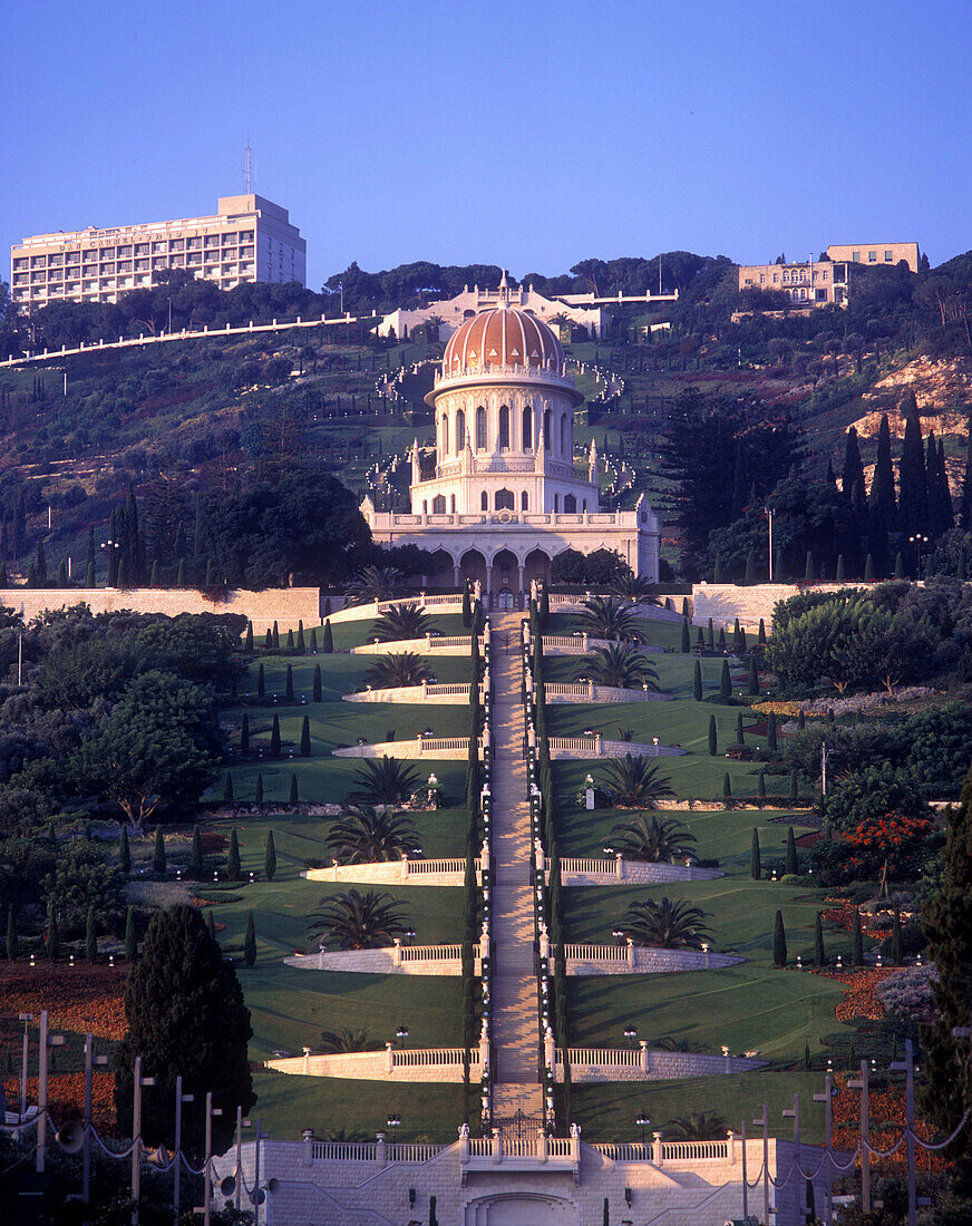 Terraces, Bahai shrine, haifa, Israel.