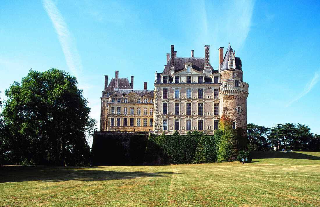 Castle of Brissac in Angers. Loire. France