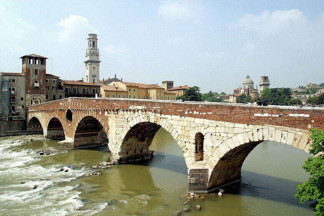 Pietra bridge. Verona. Italy