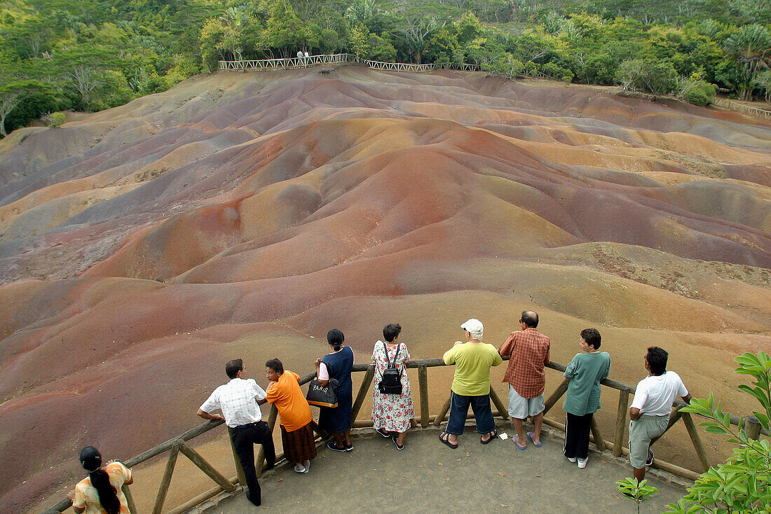 Chamarel coloured earths. Mauritius