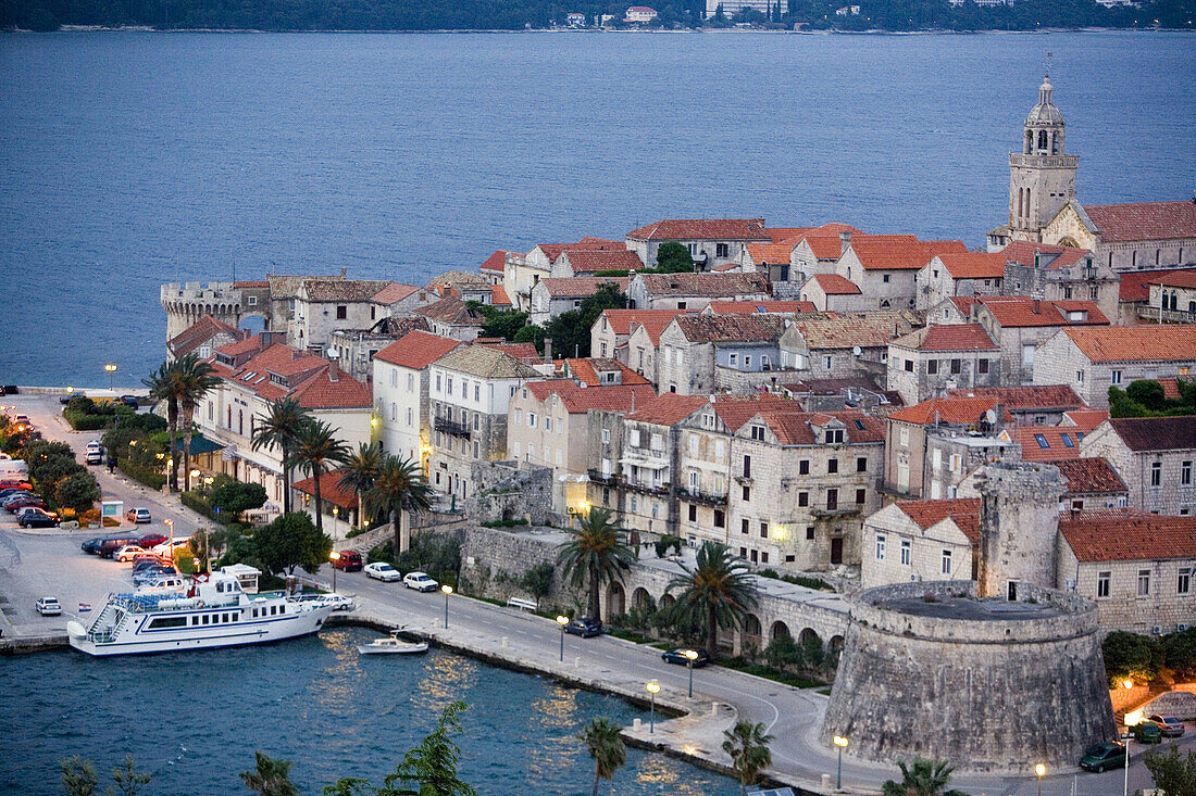 View to the Town of Korcula, Croatia
