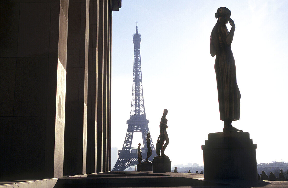 Trocadéro. Eiffel Tower. Paris. France