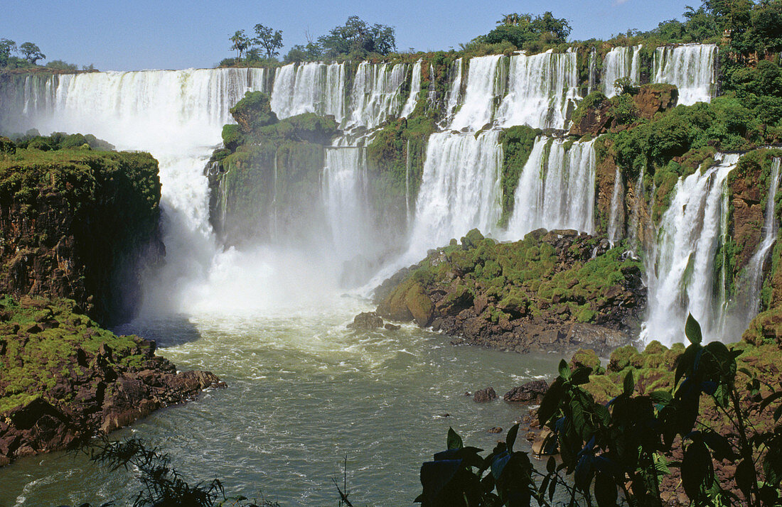 Iguazu National Park Falls. Argentinian side. Misiones province. Argentina.