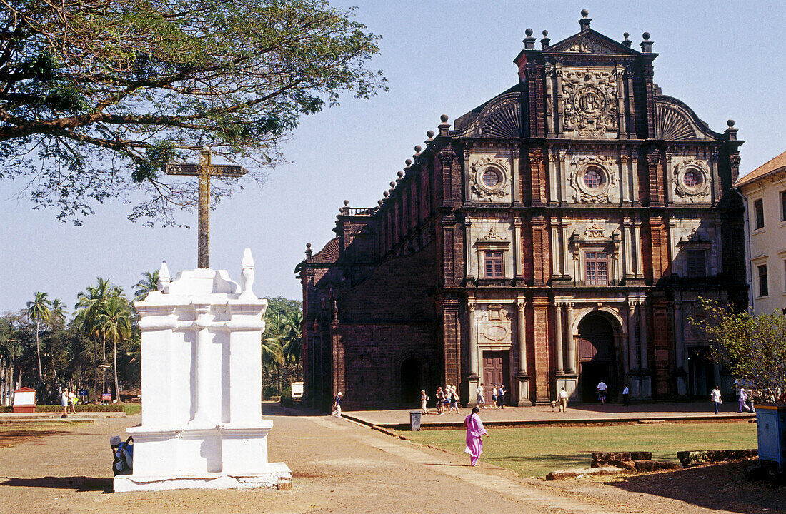 Basilica of Bom Jesus contains the relics of St. Francis Xavier. Old Goa. Goa, India