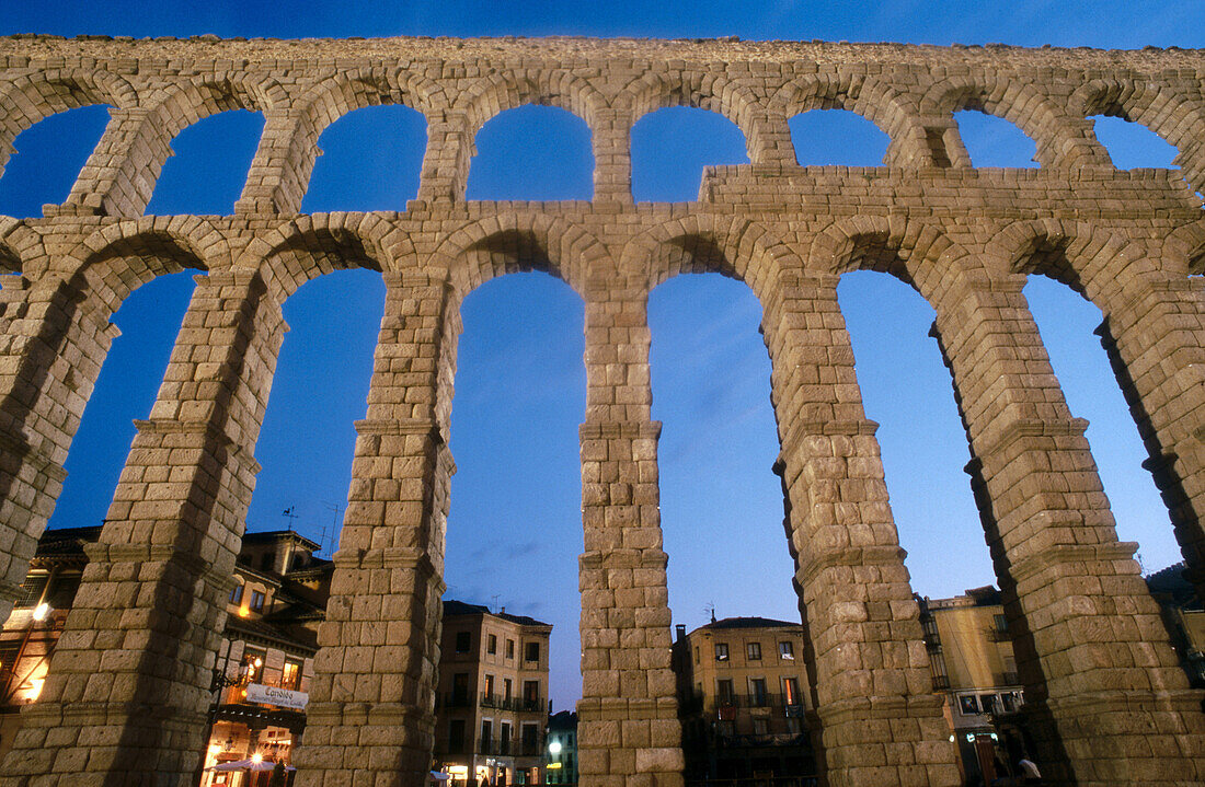 Roman aqueduct, Segovia. Castilla-León, Spain