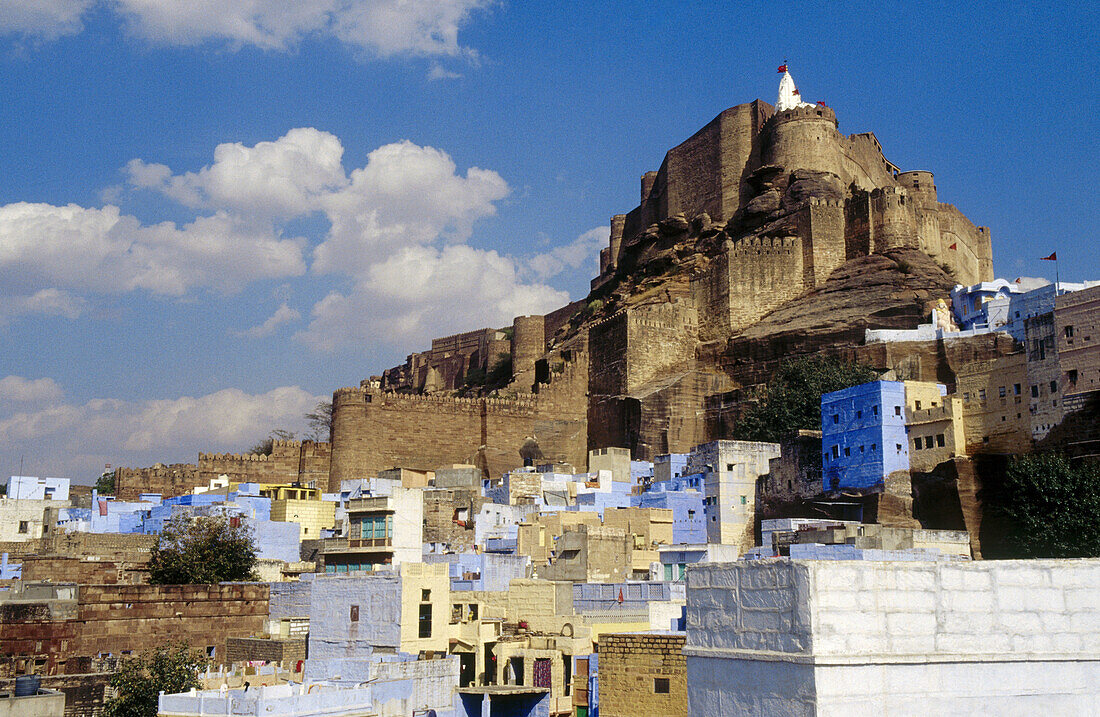Meherangarh fortress (1459). Jodhpur. Rajasthan. India.