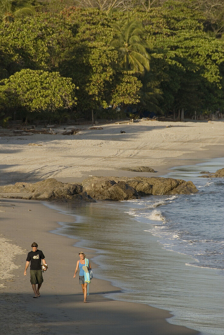 Montezuma beach. Peninsula Nicoya. Pacific coast. Costa Rica. Central America.