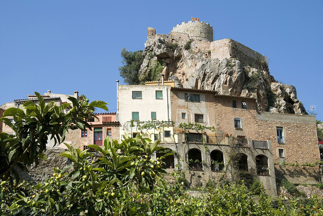 Castle, Pratdip. Baix Camp, Tarragona province. Catalonia, Spain