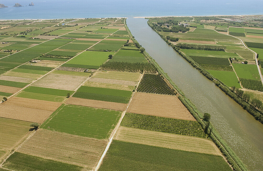 Ter river estuary. Girona Province. Catalonia. Spain